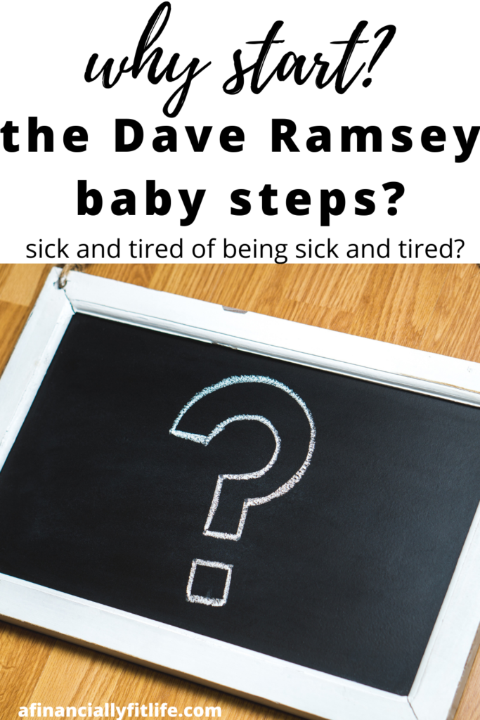 what start the Dave Ramsey baby steps paying off debt money tips 