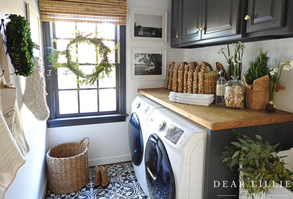 upgraded laundry room inspiration with a modern farmhouse style

