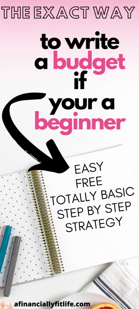 If you are a first time budgeter use these 6 simple steps to write your first budget