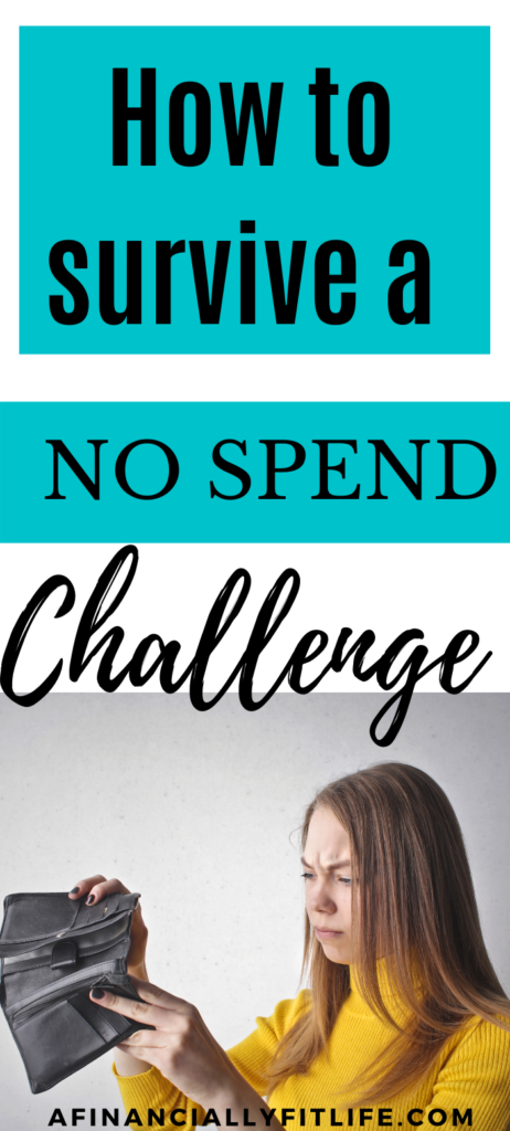 how to survive a no spend challenge graphic 