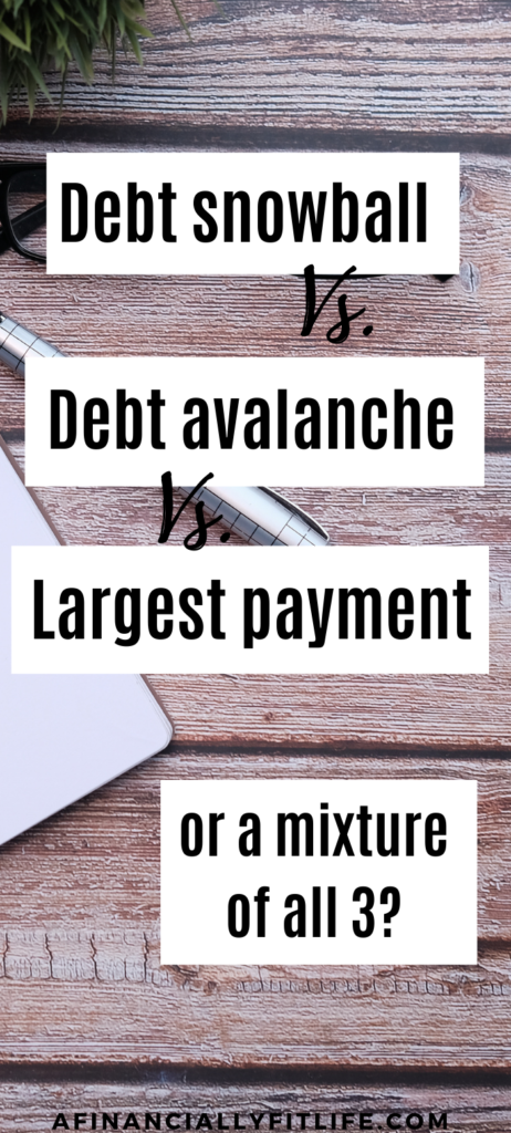 difference between debt payoff strategies 